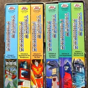 Vintage Transformers videos for dale, as pictured. VHS Box Sets.  Vol. 1-3 & 7-9